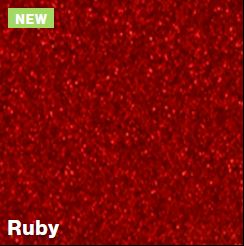Ruby ColorHues Glitter 1/8IN 1-ply - Rowmark ColorHues Glitter